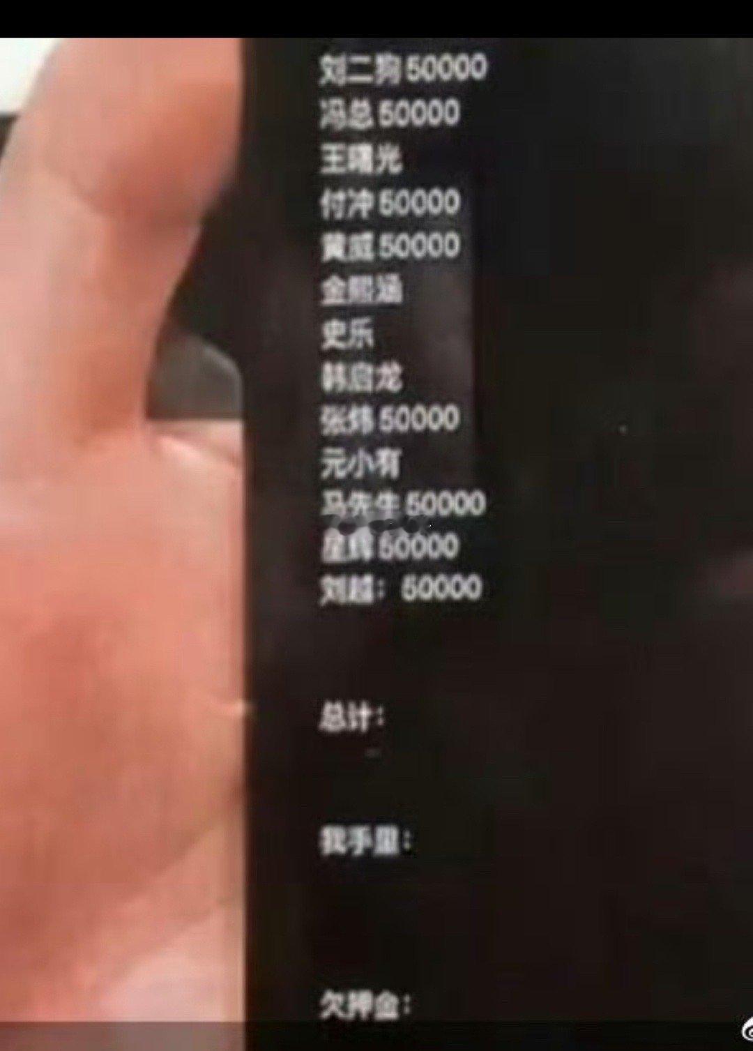 千万网红刘二狗，工会老板王曙光等，涉嫌参与赌博。应该会拘留。 ​​​