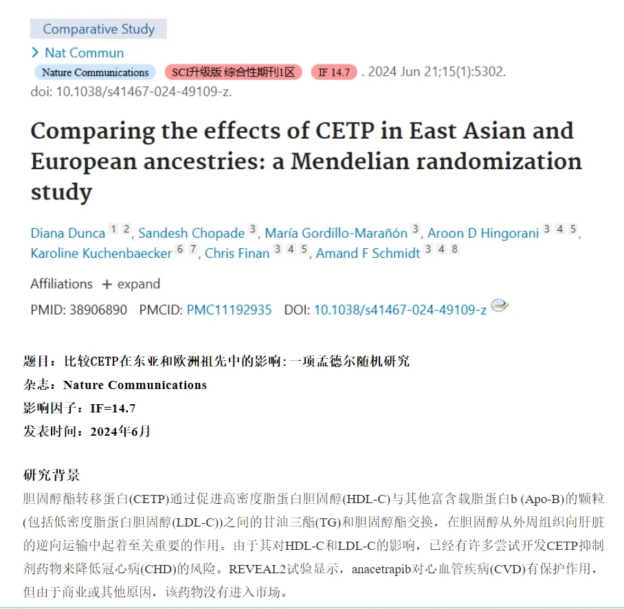 药靶+孟德尔随机化真是闷声发大财