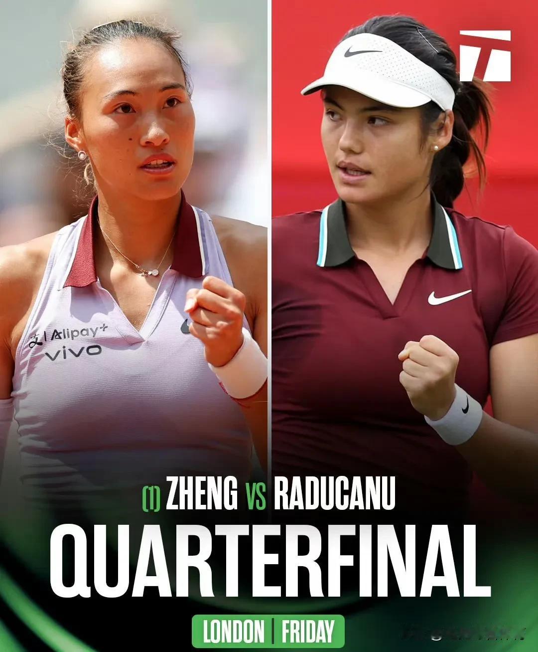 网球：郑钦文草地赛季开门红
北京时间6月13日凌晨，草地赛WTA500伦敦站女单
