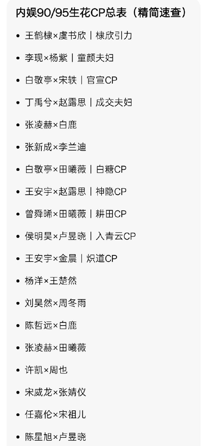 刘大锤重磅预告！内娱两对顶流 CP 已正式 BE！一对 90 后国民顶配、一对 