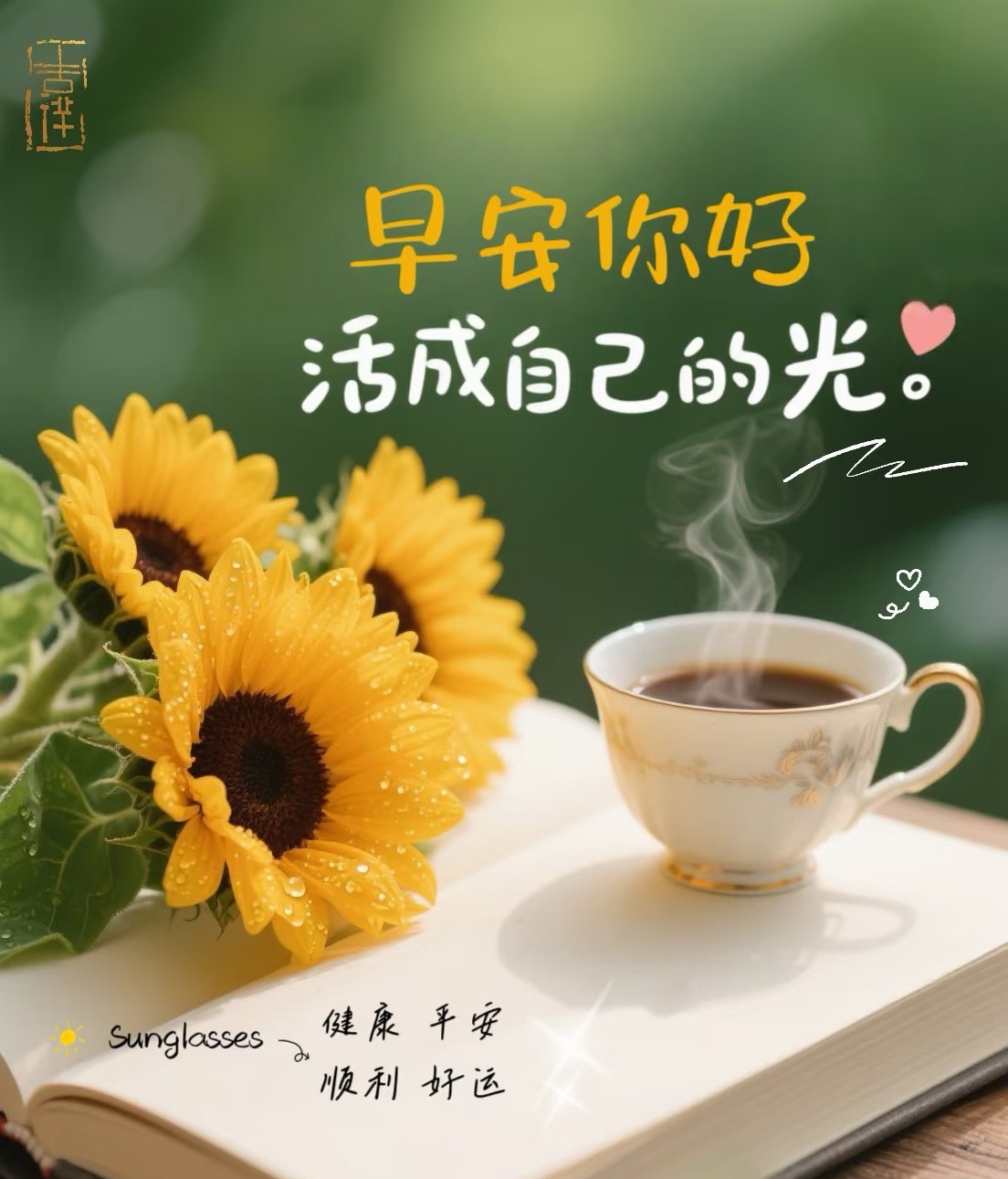 早安  𝓂𝓸𝓇𝓃𝒾𝓃𝓰♡⃝生活总有不如意，记得微笑☺️不负今日好时
