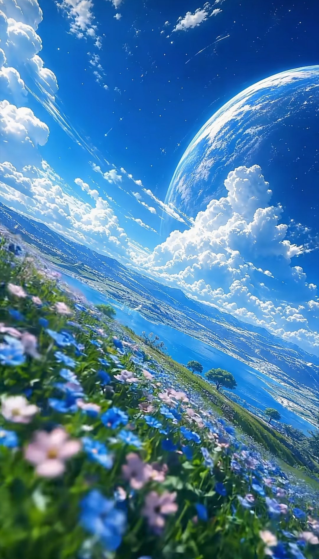 AI绘出的景致惊艳动人，总向往现实里能邂逅同款风光。失意烦闷时，美景是解药，若无