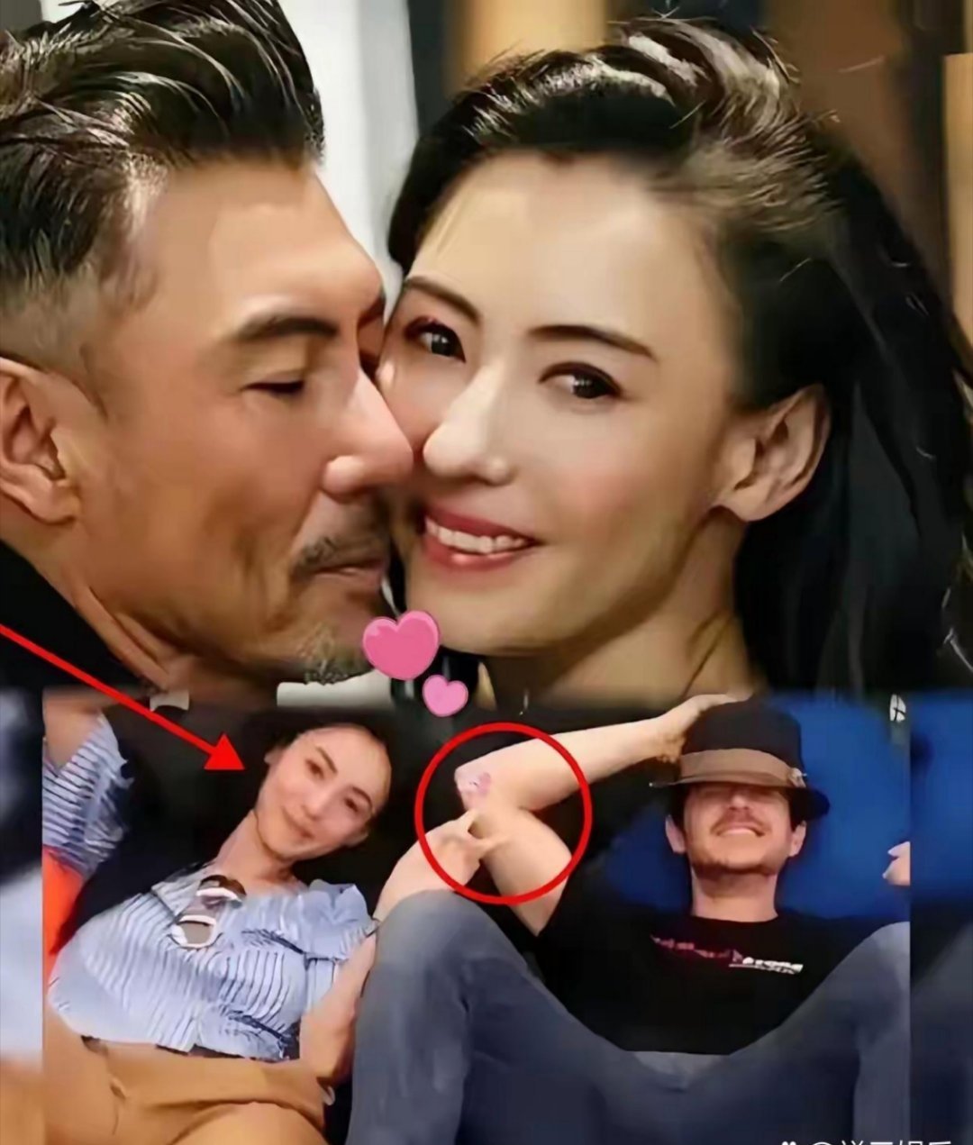 张柏芝给谢霆锋生了俩孩子，行，这事儿勉强能忍。她跟陈冠希穿着警服拍照这事儿，唉，