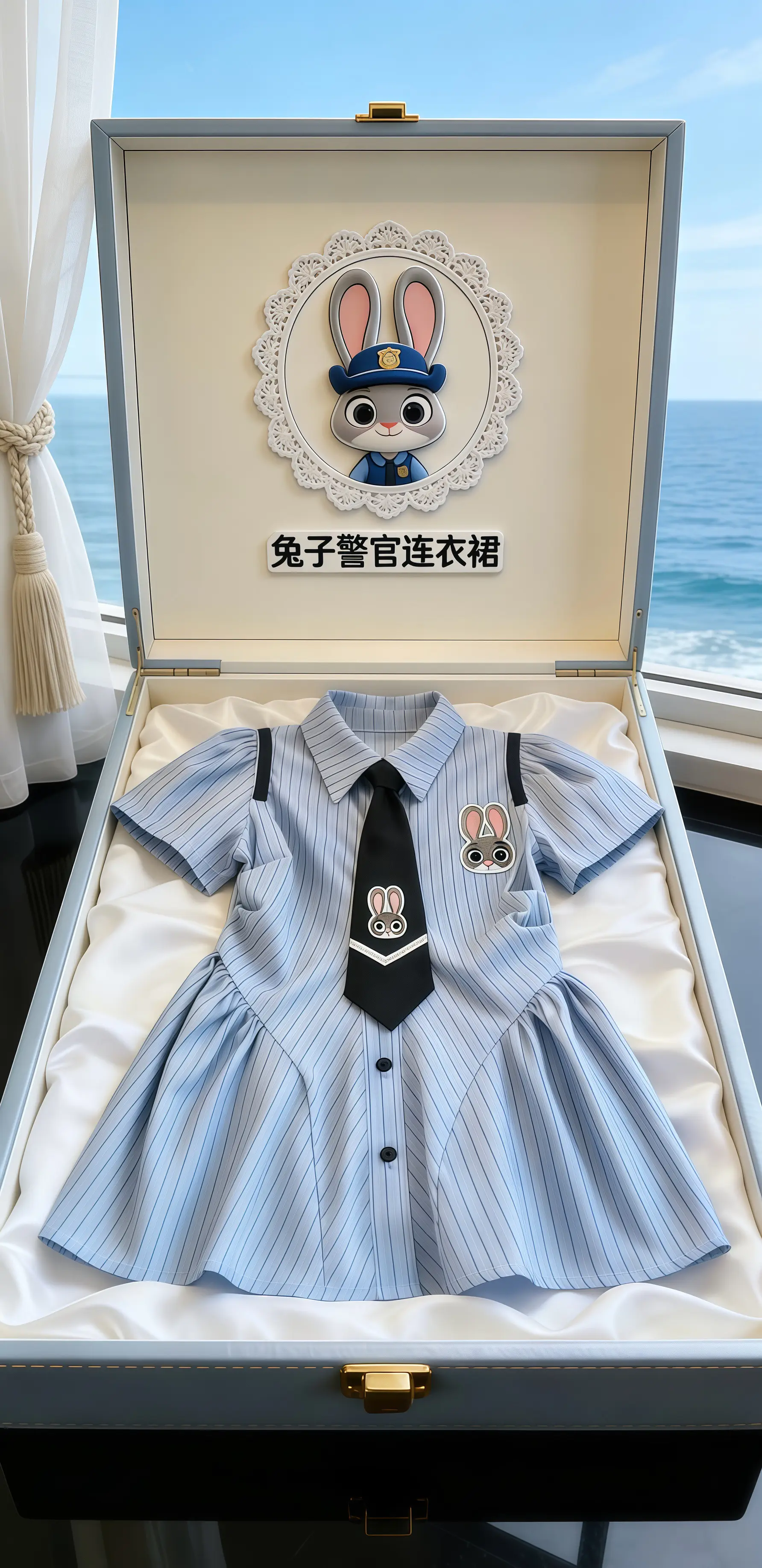 学院风穿搭 兔子警官 疯狂动物城2 生女儿就是用来打扮的 兔子警官连衣裙