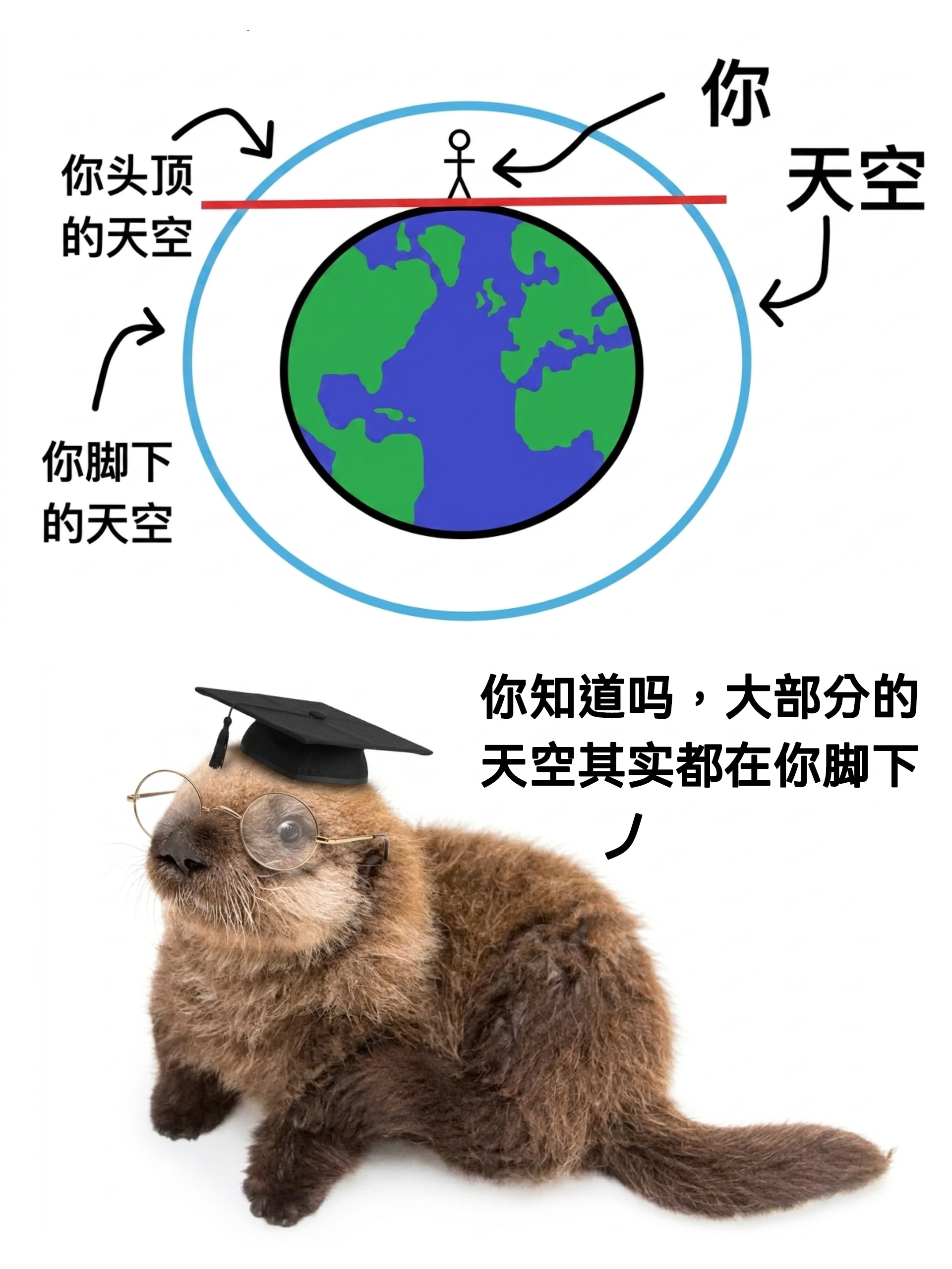 今天轮到小獭发现宇宙大真相了˶╸▵╺˶meme海獭