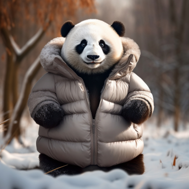 #AI穿搭能有多会玩# 这个冬天，有人悄悄被戳中了心巴，我之前真的没想到小动物们