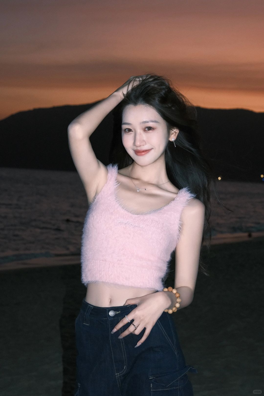 海边拍照💙想要在冬天结束前和你追一场日落