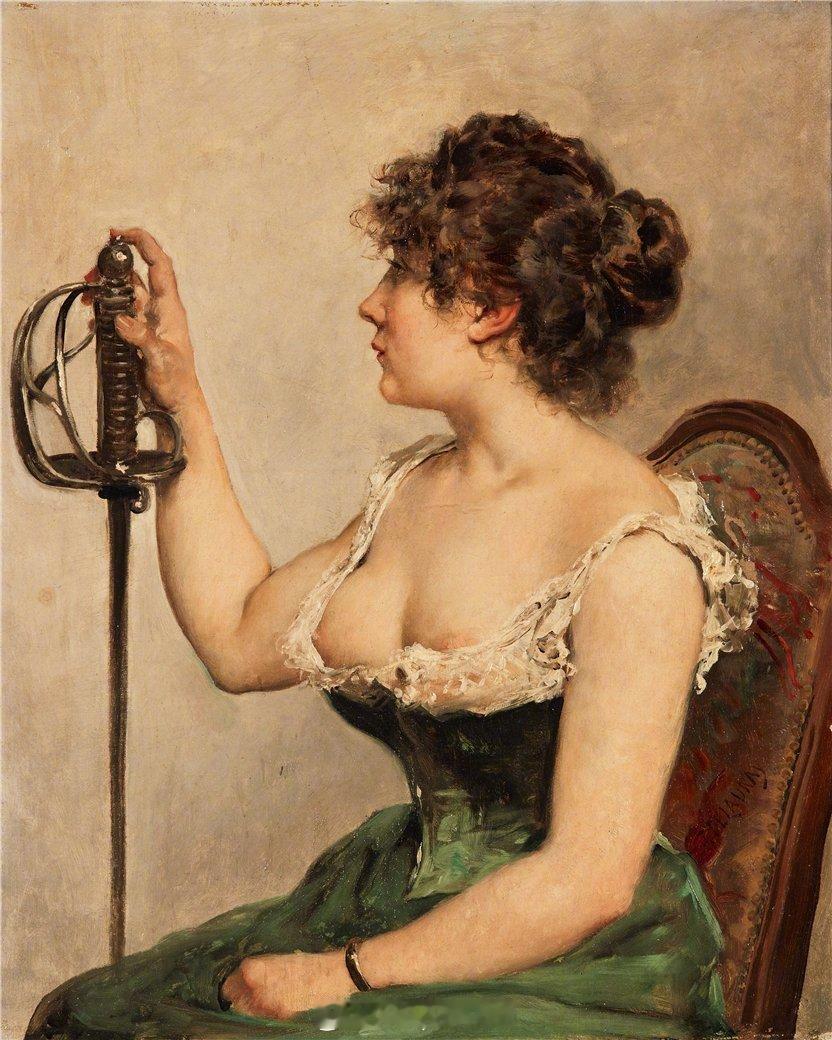 兵器影像[超话] 画家：朱尔斯·埃利·德劳内（1828 - 1891），作品名称