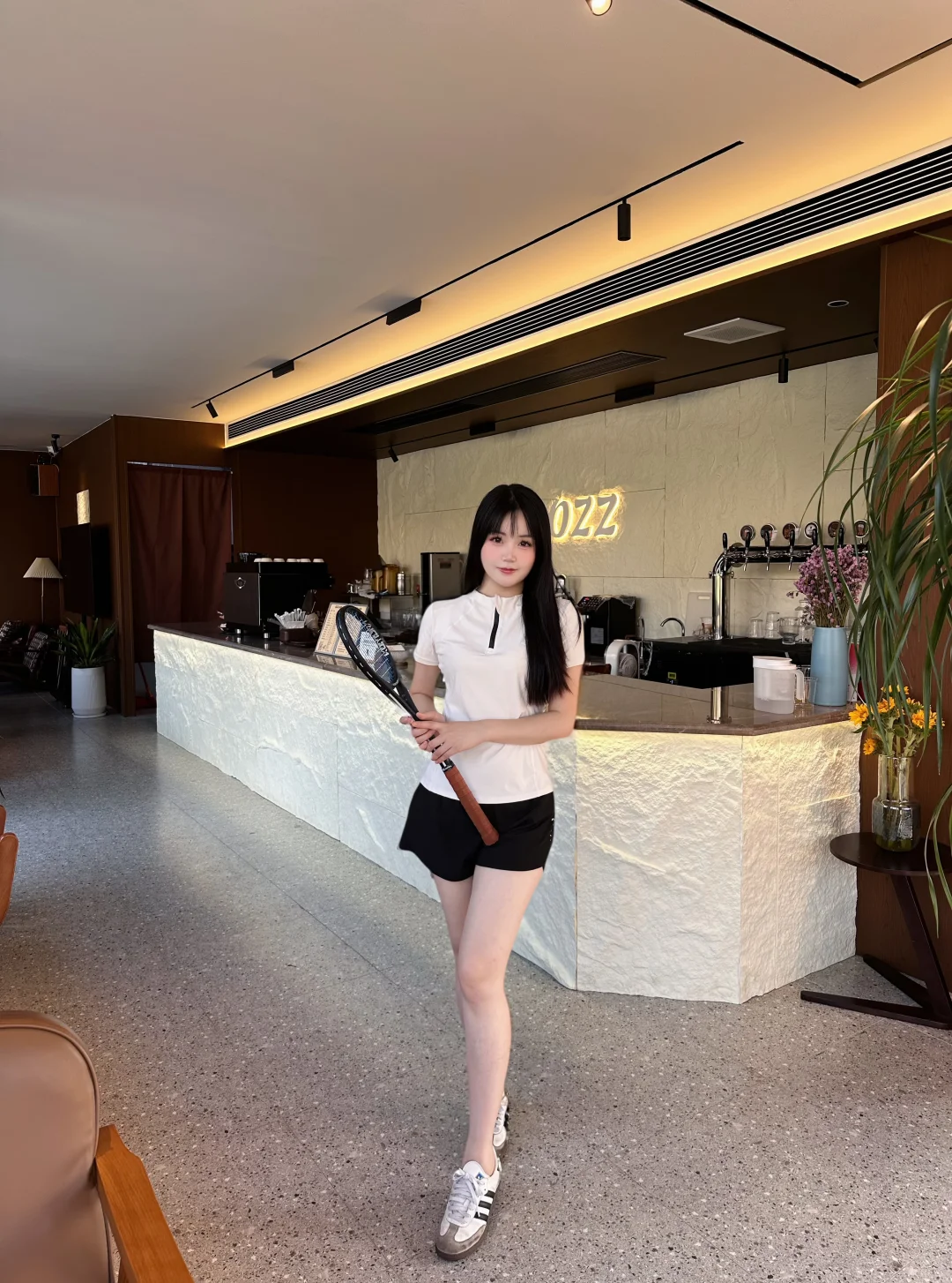 惠州水口✨🎾网球+咖啡☕️ 惬意下午茶 平时就喜欢打下网球 没想到在...
