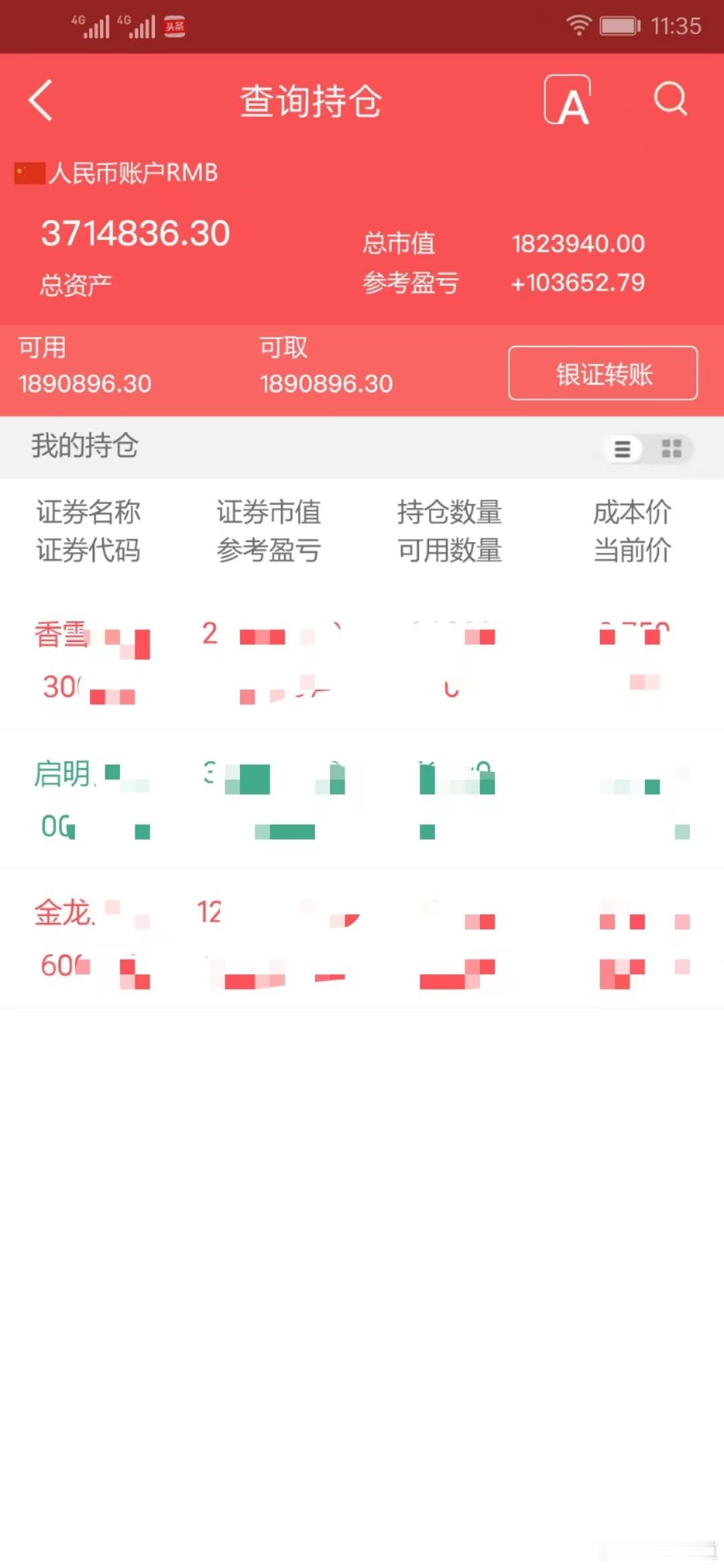 实盘擒龙；8月16日下午，3714836.30本金；46.7万，目前账户371.