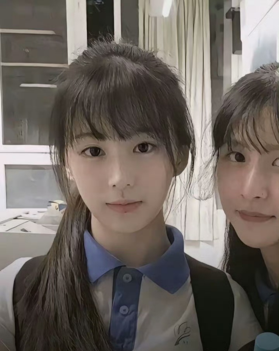 包上恩学生时期美得我一激灵，马尾配校服是多少人心中的白月光啊 ​​​