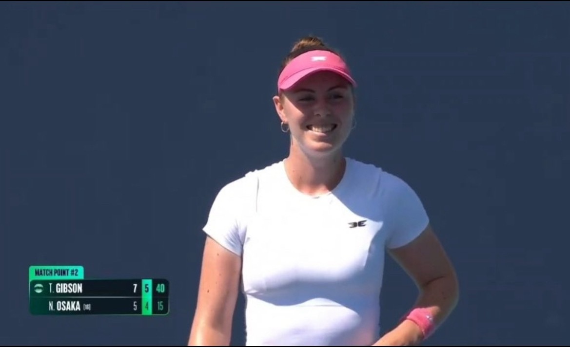 网球talking大会 迈阿密女单第二轮，吉布森 7-5 6-4 爆冷击败大坂直