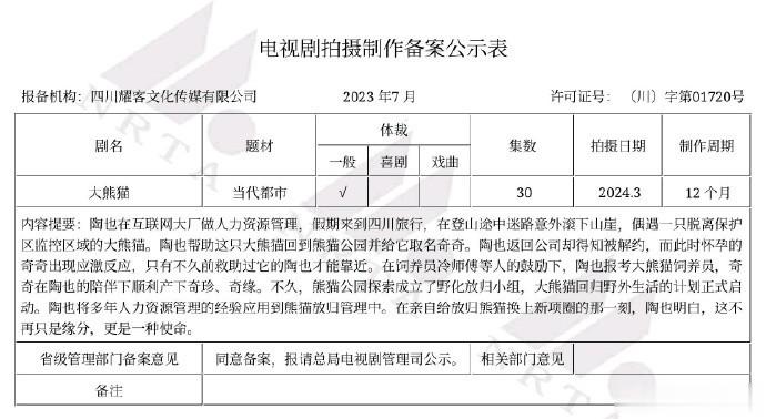 🍉邓科执导电视剧《大熊猫》赵今麦 ​​​