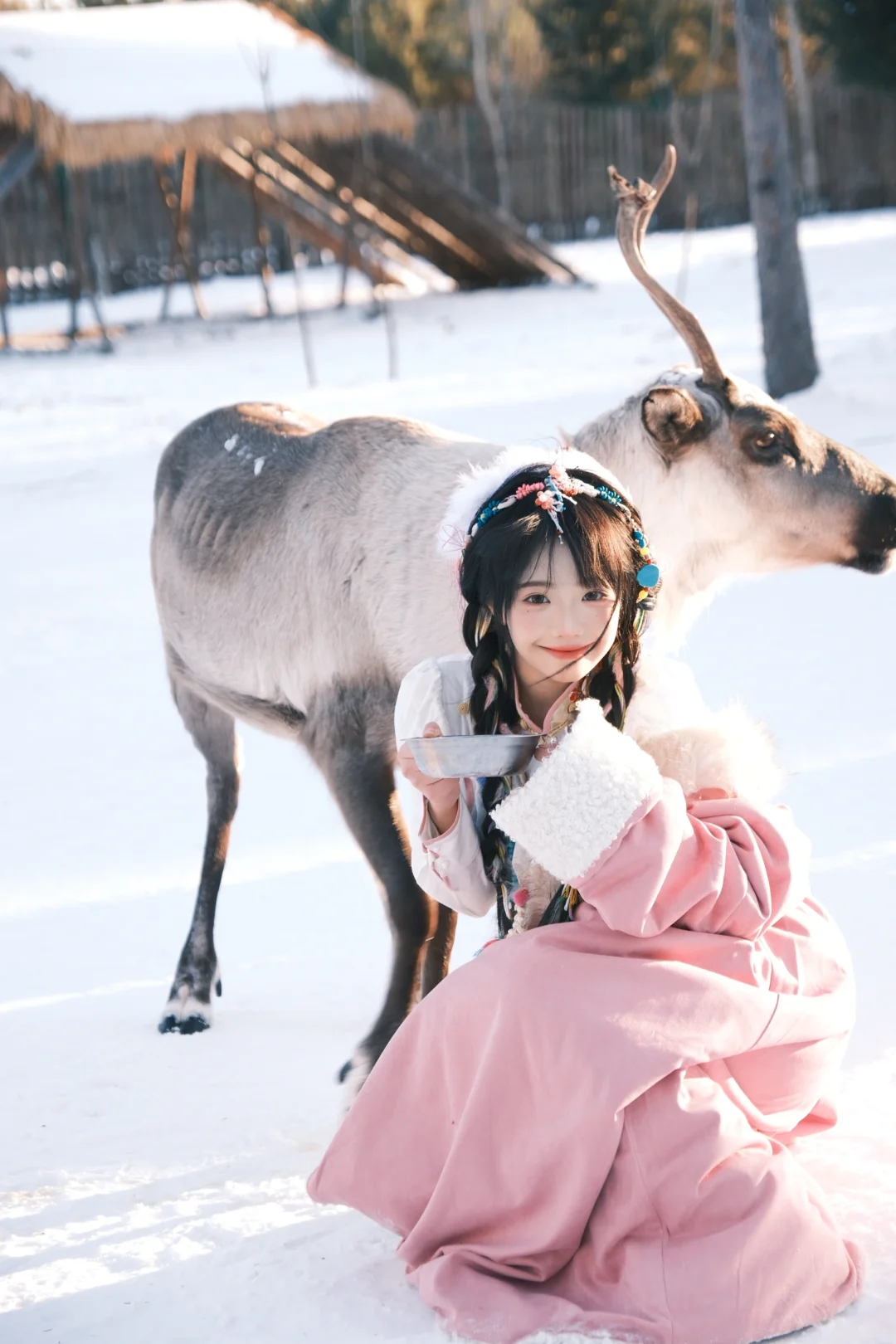 “在长白山，我穿上了藏服”❄️