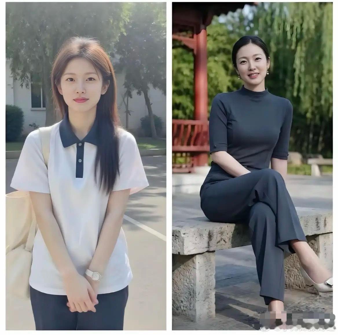 这是同一个人，还是母女俩？ 