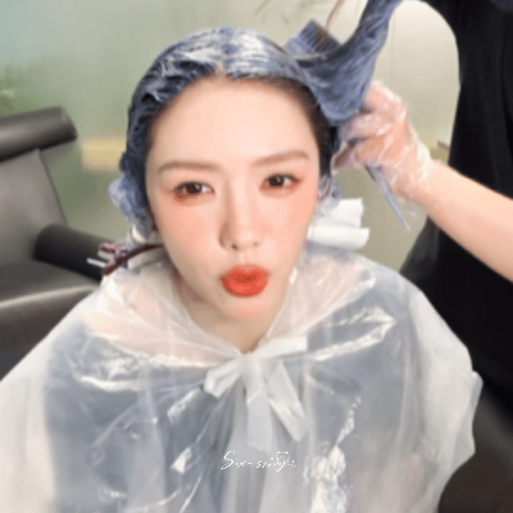 蔡文静直播 好真实一个女明星蔡文静直播染头整整六小时！话多到全程嘴几乎没停过六小