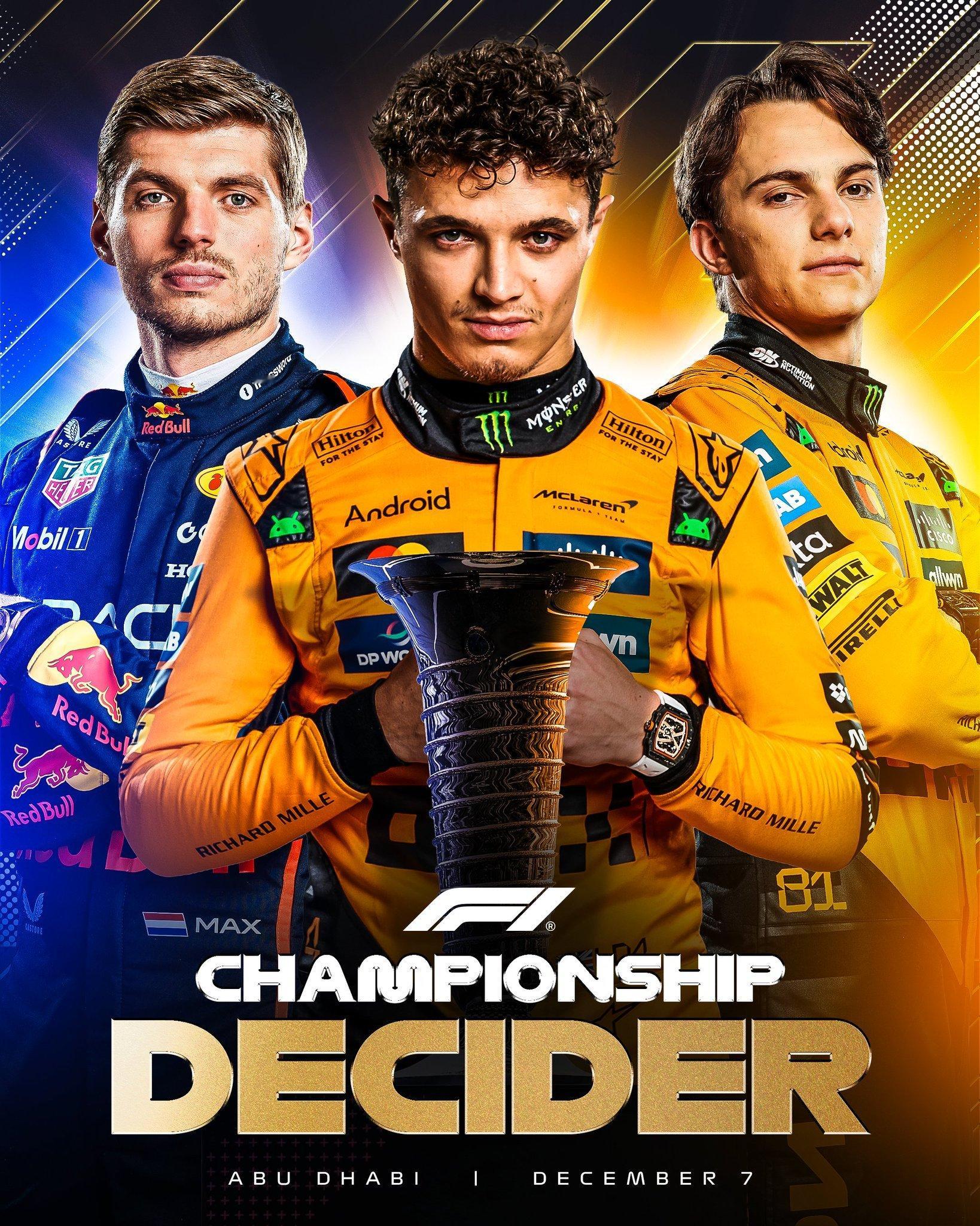 下周阿布扎比决战2025f1卡塔尔大奖赛维斯塔潘夺F1卡塔尔站冠军