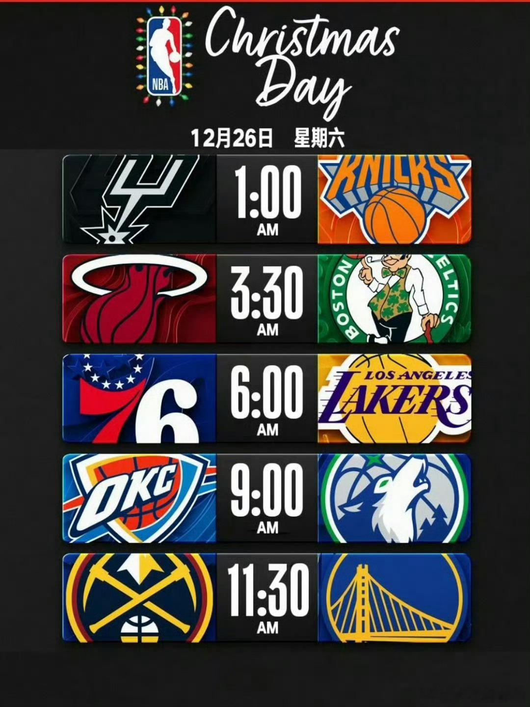 NBA历史首次父子对决 新赛季圣诞大战将迎来一场特殊对决，勒布朗-詹姆斯所效力的