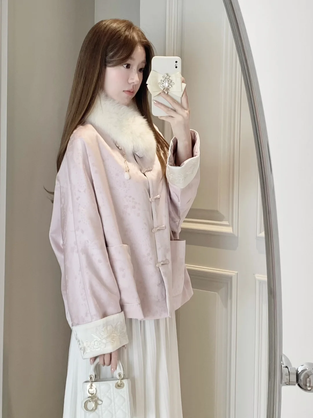 姐妹萌！粉色的新中式真的tai乖了😭