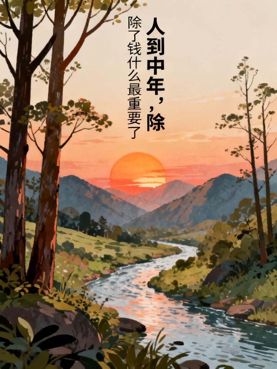 人到中年，
除了钱，
还什么重要？
首先是身体，
其次是孩子的健康和前途，
再次