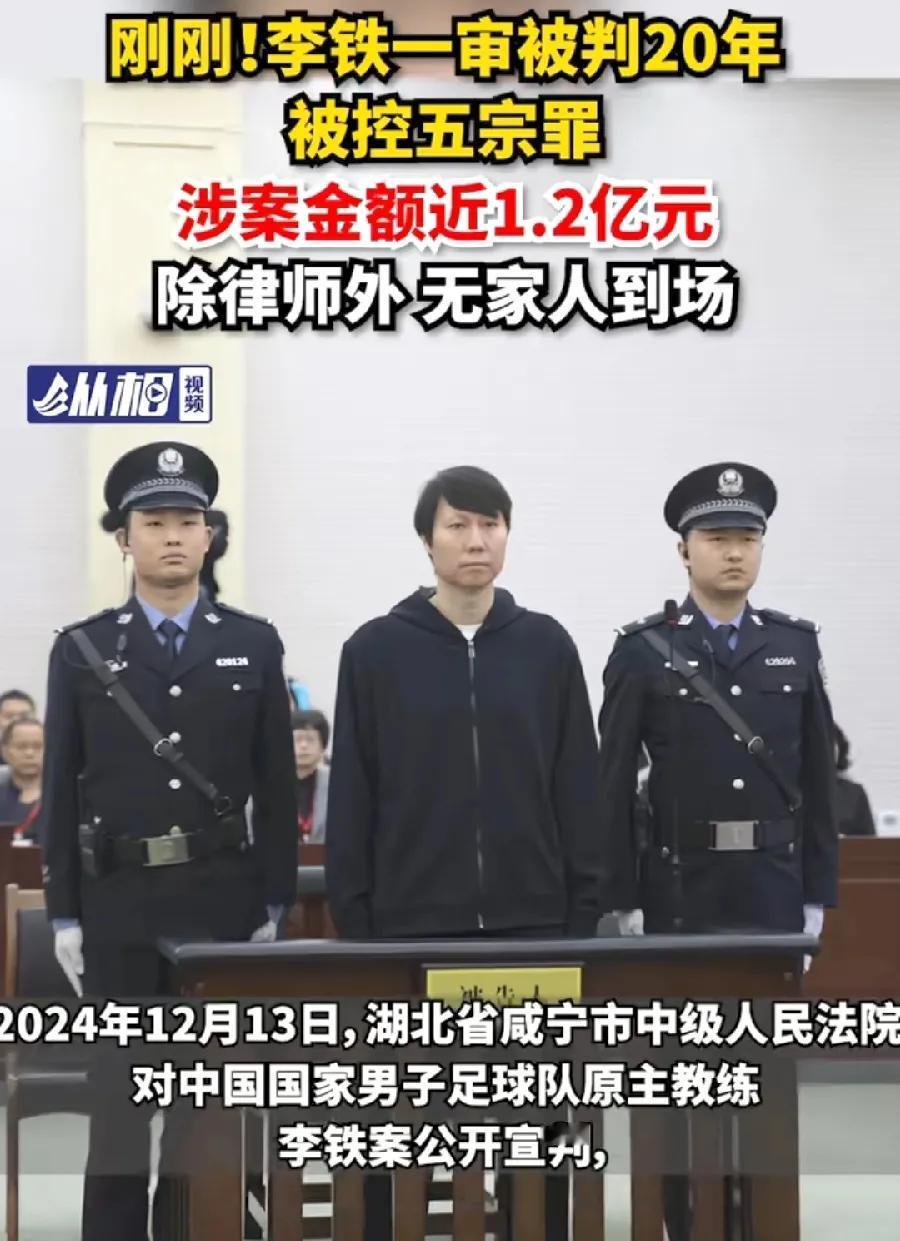 李铁被判20年，有网友算了，正常情况、只要不犯错，这减点、那减点，15年6个月就