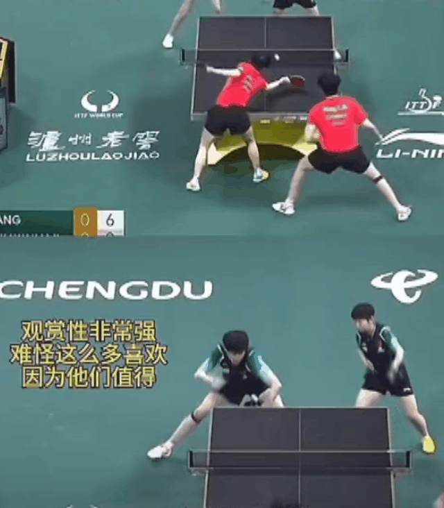 为什么喜欢看莎头混双组合打球呢？
因为双世一的组合打球太具有观赏性了，
他们两个