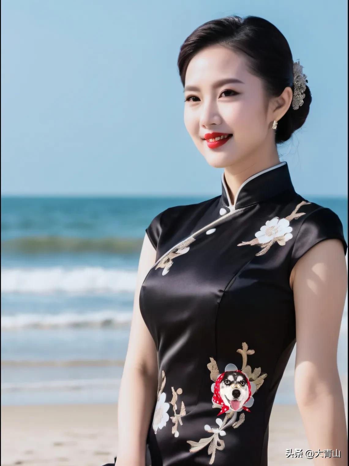 旗袍，优雅如诗。#图文伙伴计划# #国风古韵# #完美身材#