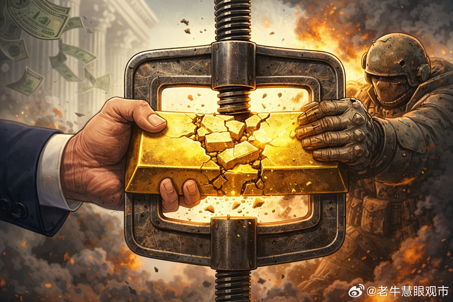 金价为何在战火中回落：真正压住黄金的，是仓位、流动性与交易结构按常识看，地缘冲突