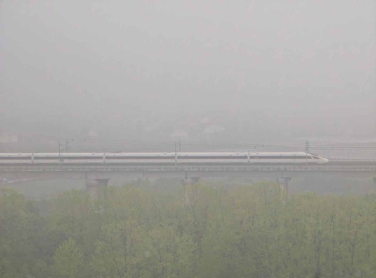看预报说今天会雨止，到现在这么看，不但没止住，咋还感觉越下越大了呢 ​​​