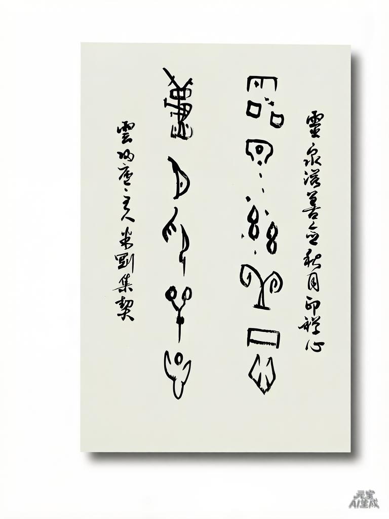 米刚甲骨文作品