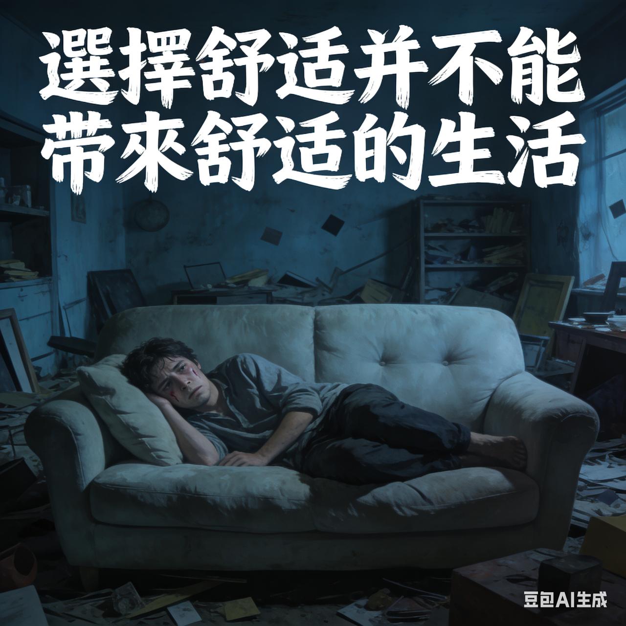 选择舒适并不能带来舒适生活，这道理在很多地方都能体现。就像很多人习惯待在心理舒适