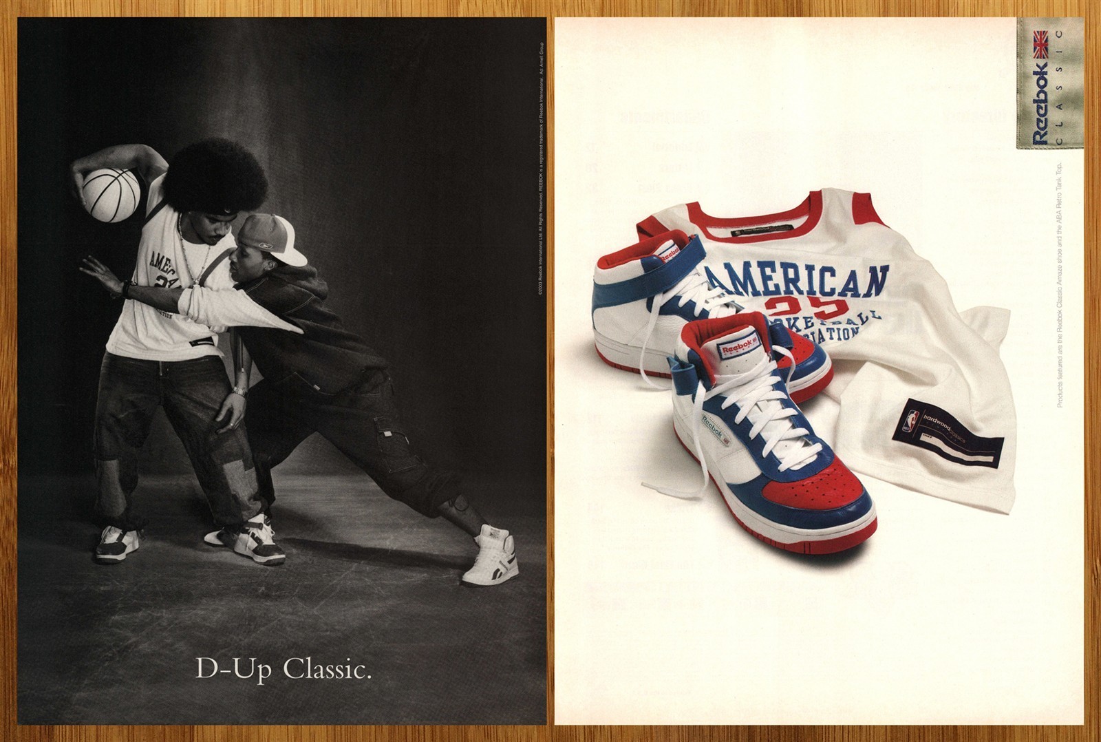2003 Reebok Classic Amaze 复古系列球鞋广告球鞋海报鞋控
