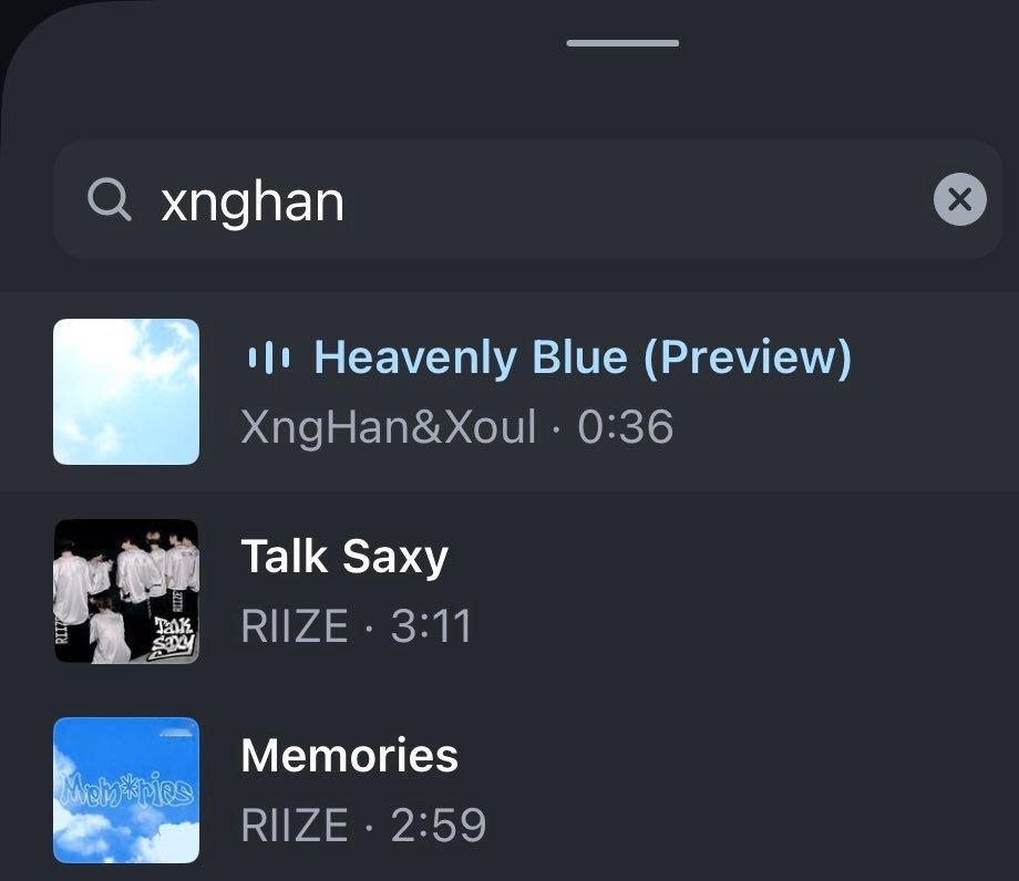 【twi】网友发现搜索xnghan会出现riize的歌曲 ​​​