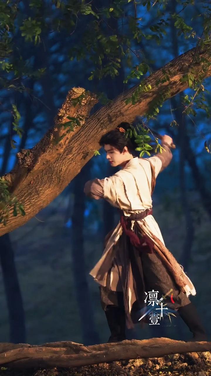 龚俊白衣公卿，夕阳下舞剑的少侠 