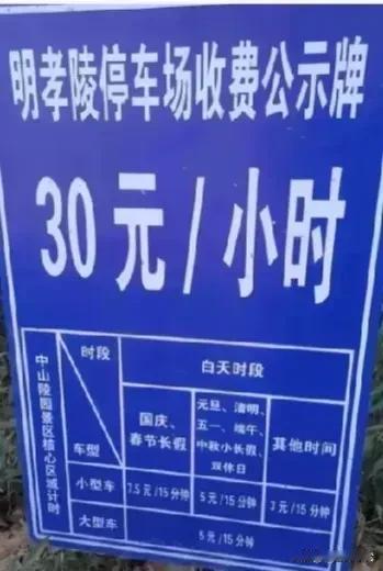 在江苏南京，国庆期间一女子将车停在钟山景区停车场，仅仅 7 个小时竟被收取了高达