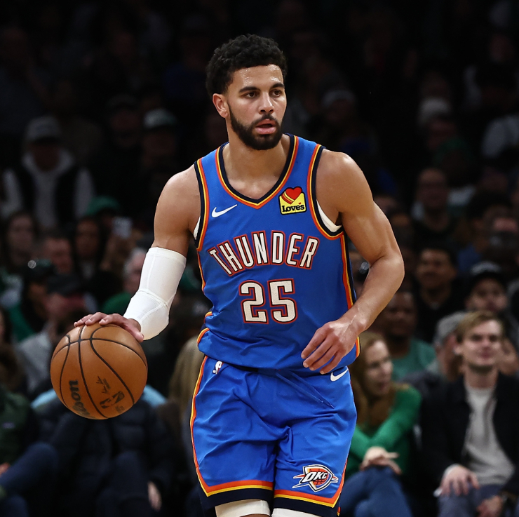 今日西部半决赛G4，雷霆115-110击败湖人，4-0横扫对手晋级。赛后，雷霆球