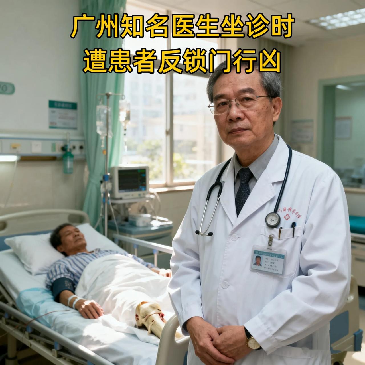 广州知名骨科教授坐诊时遭患者反锁行凶！多脏器受损进ICU，凶手竟是过去的老患者。