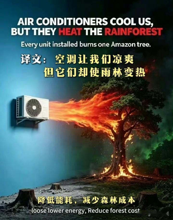 要说环保意识，还得是欧洲这些文盲“抱树族”，人家在四十多度的夏天，情愿热死，也要