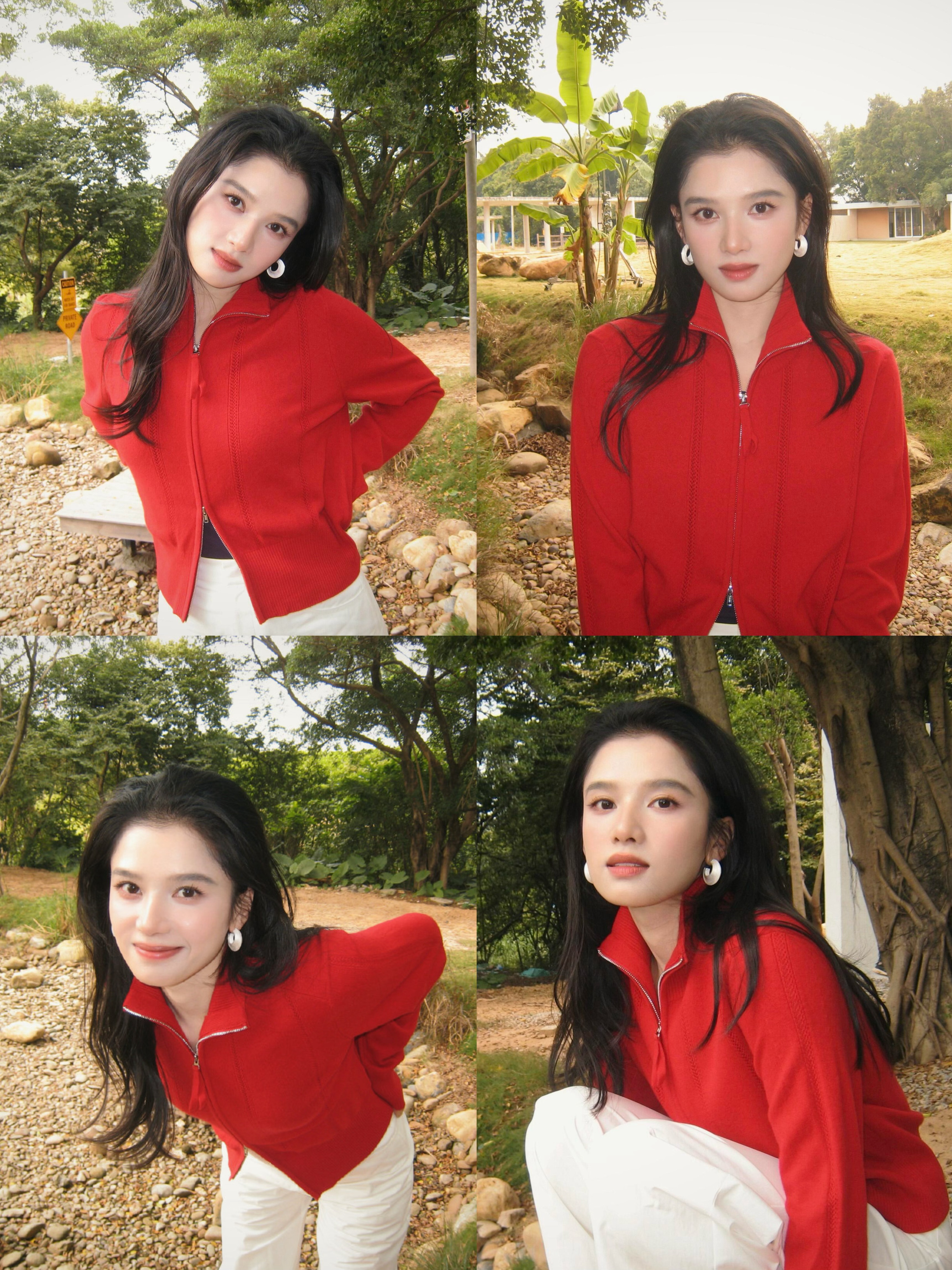 张婧仪就是特别适合端庄大气的红色呀❤️🩷 