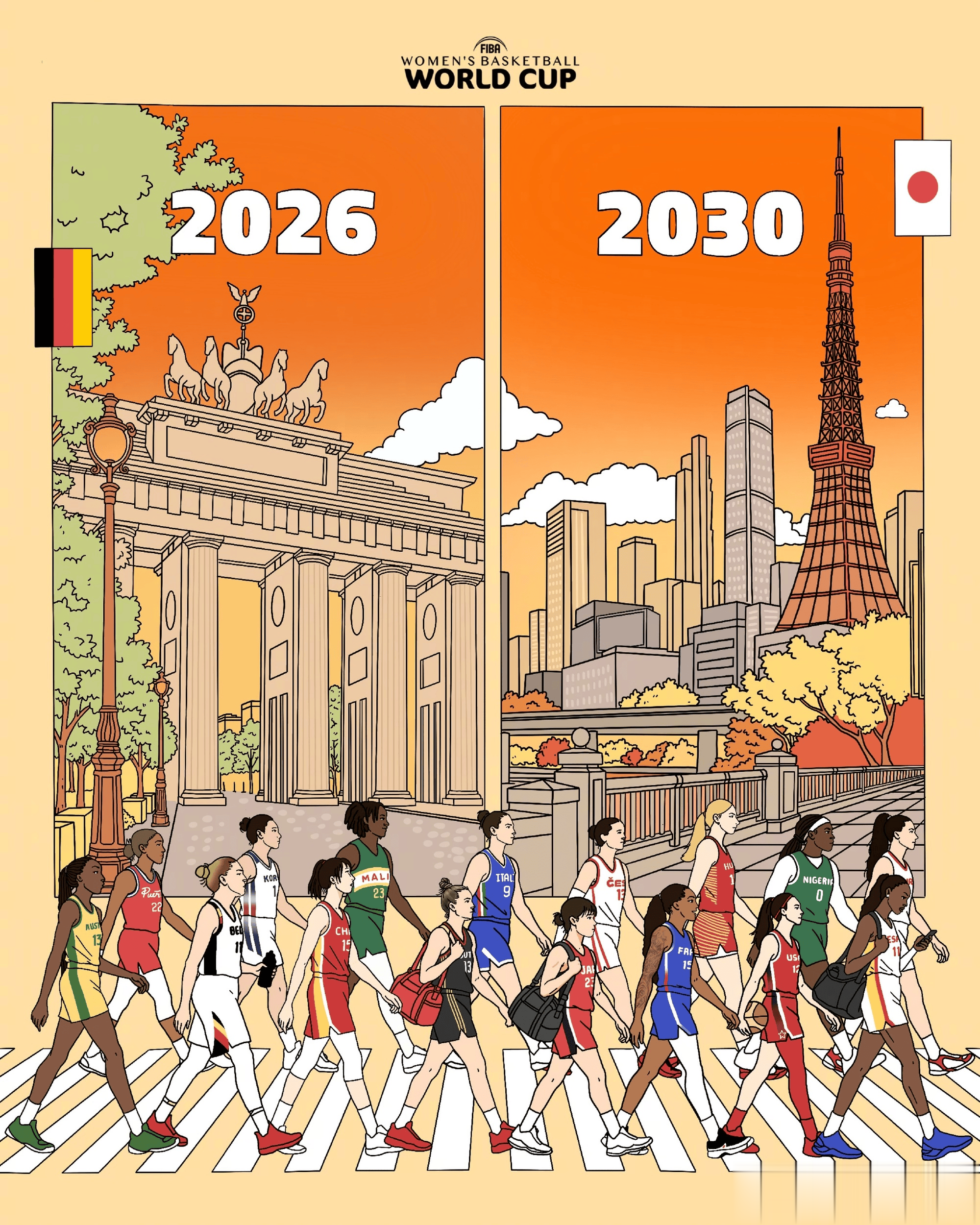 期待下一届！FIBA官方：2030年女篮世界杯将在日本东京举行