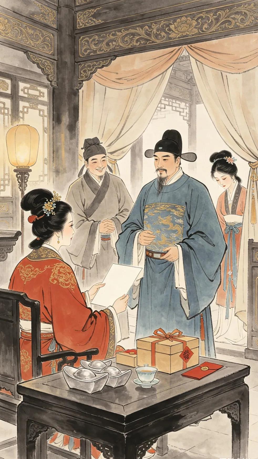 西门庆的大老婆吴月娘不知道识不识字，如果不识字的话，可能西门庆意识到危险对她撒了