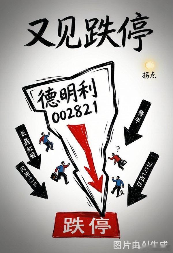 德明利(001309)又奔跌停：13:30报364.49、-9.24%，距跌停价