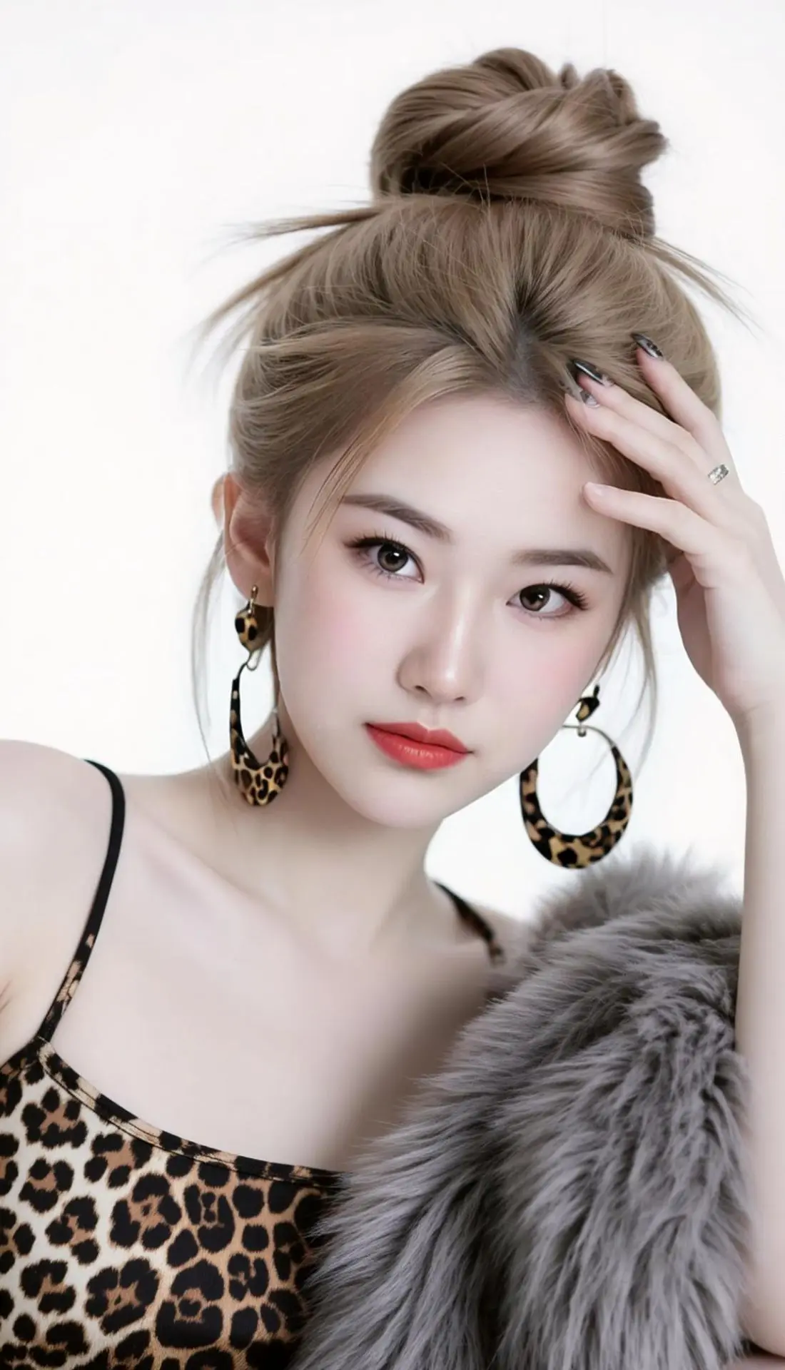 AI豹纹时尚照 随变ai随便玩