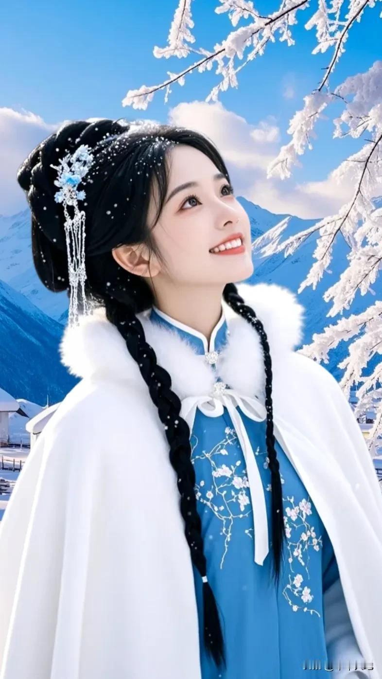 冬日仙子，那定是梅花了。它在冰天雪地中独自盛开，就像在雪中漫步的仙子。梅花的花瓣