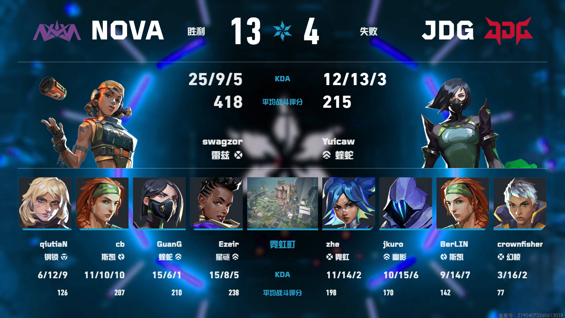 赛事战报｜2026VCTCN第二赛段 JDG vs NOVA BO3 第一局➣比