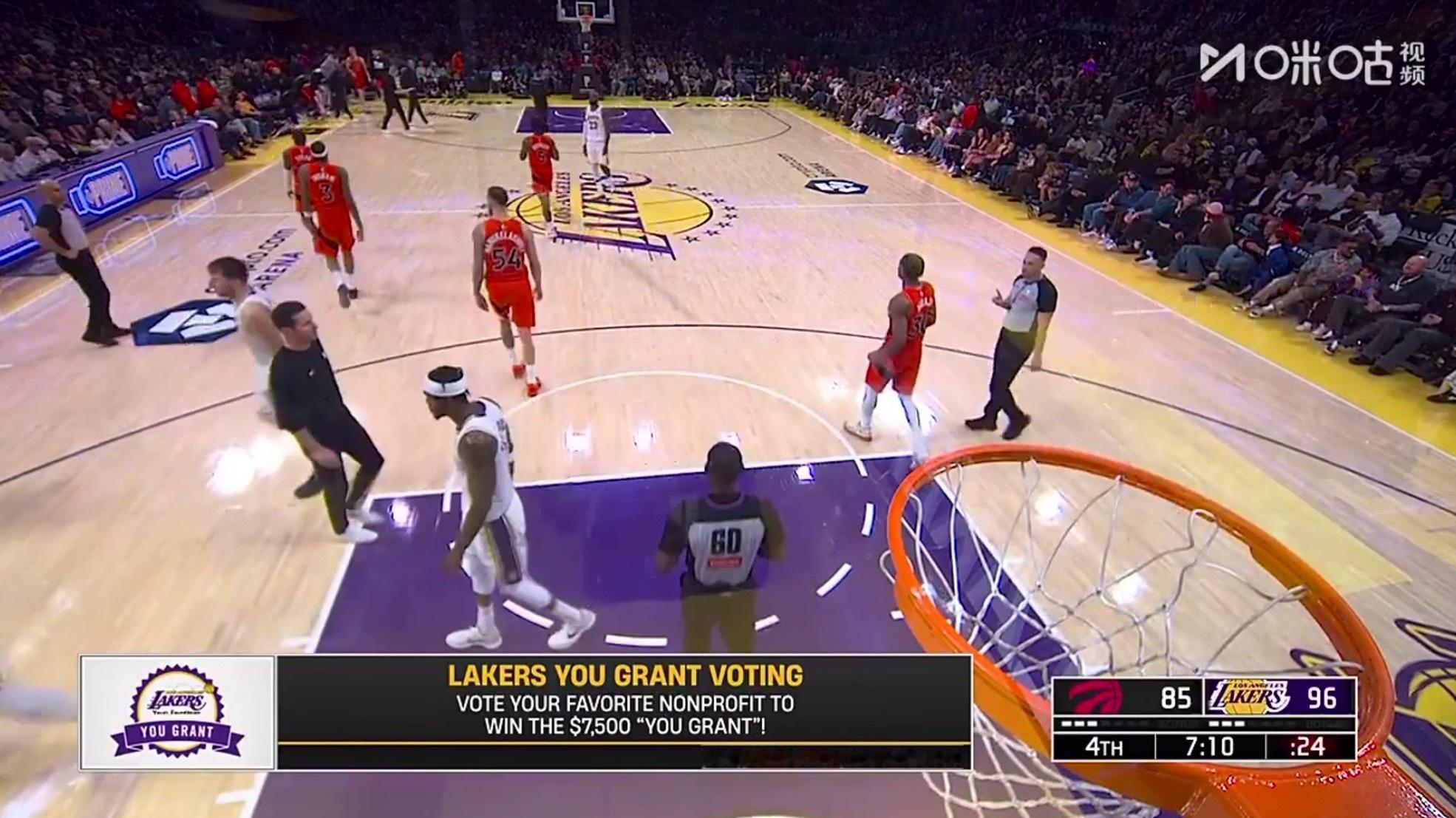 差不多了，大好形势，今天务必拿下。 猛龙vs湖人