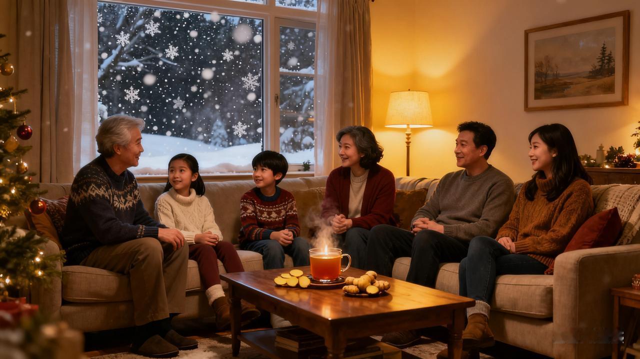 寒风卷着碎雪拍打着窗棂，窗外是呵出的白气转瞬消散的寒凉，而家门一关，便隔绝了整个