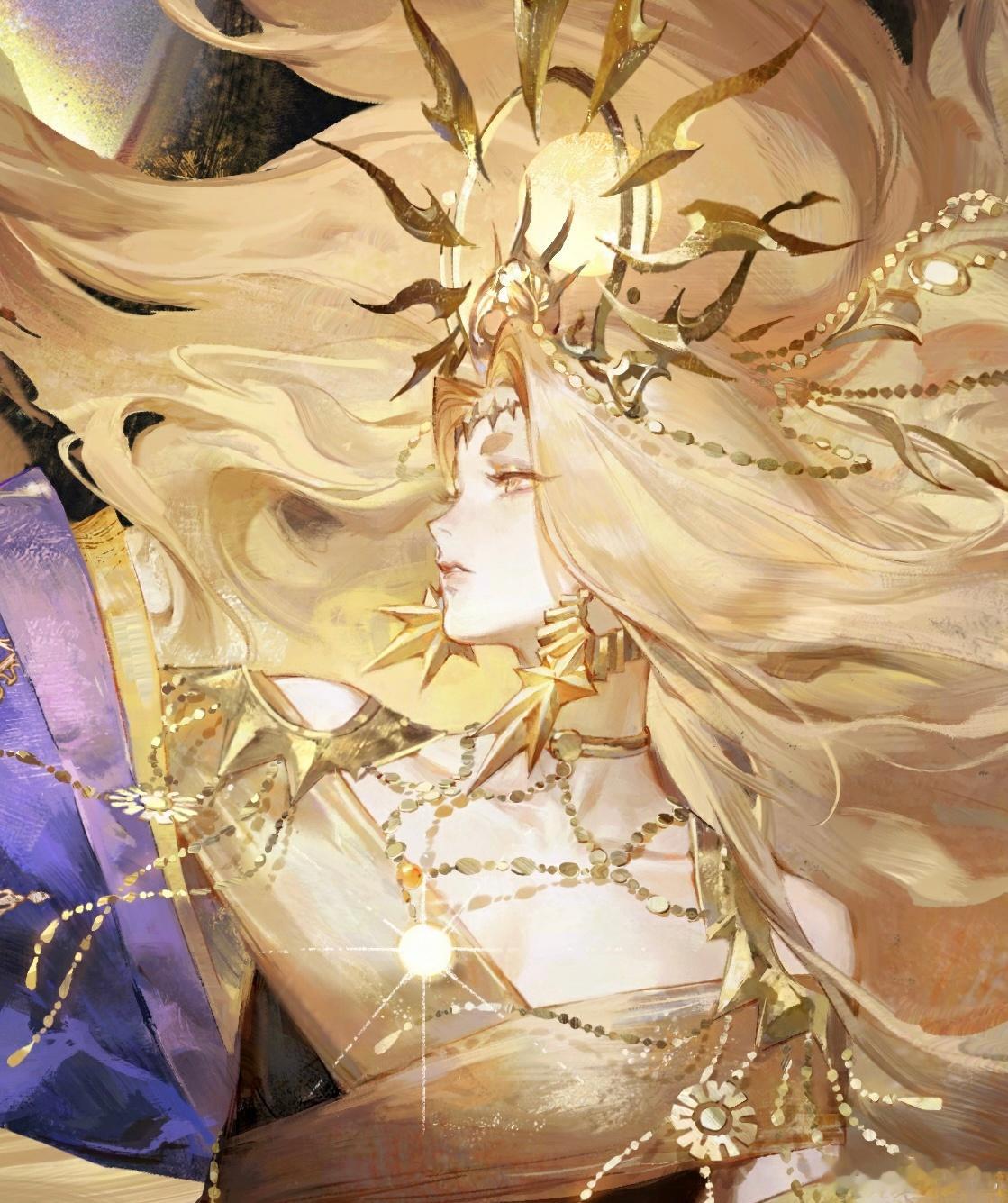 #阴阳师手游[超话]#  这段时间最喜欢的一张插画天照这个姿势好像neta了那张