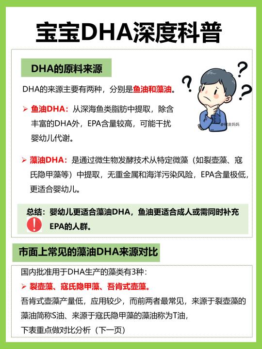 深扒脑黄金DHA㊙原料➕小心商家陷阱⚠️