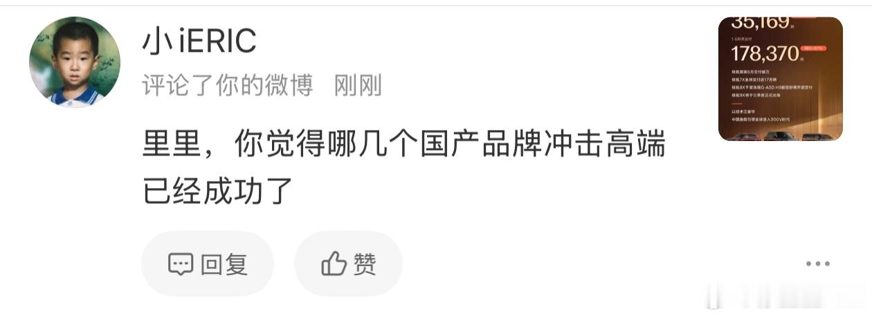 这个问题很得罪人啊。哪几个国产品牌冲击高端成功？在我看来大概有五个。分别是尊界、
